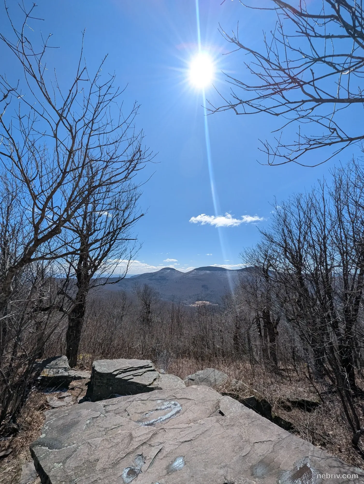 Photo of a map from Ben Virgilio with title Windham High Peak via Black Dome Range Trailhead