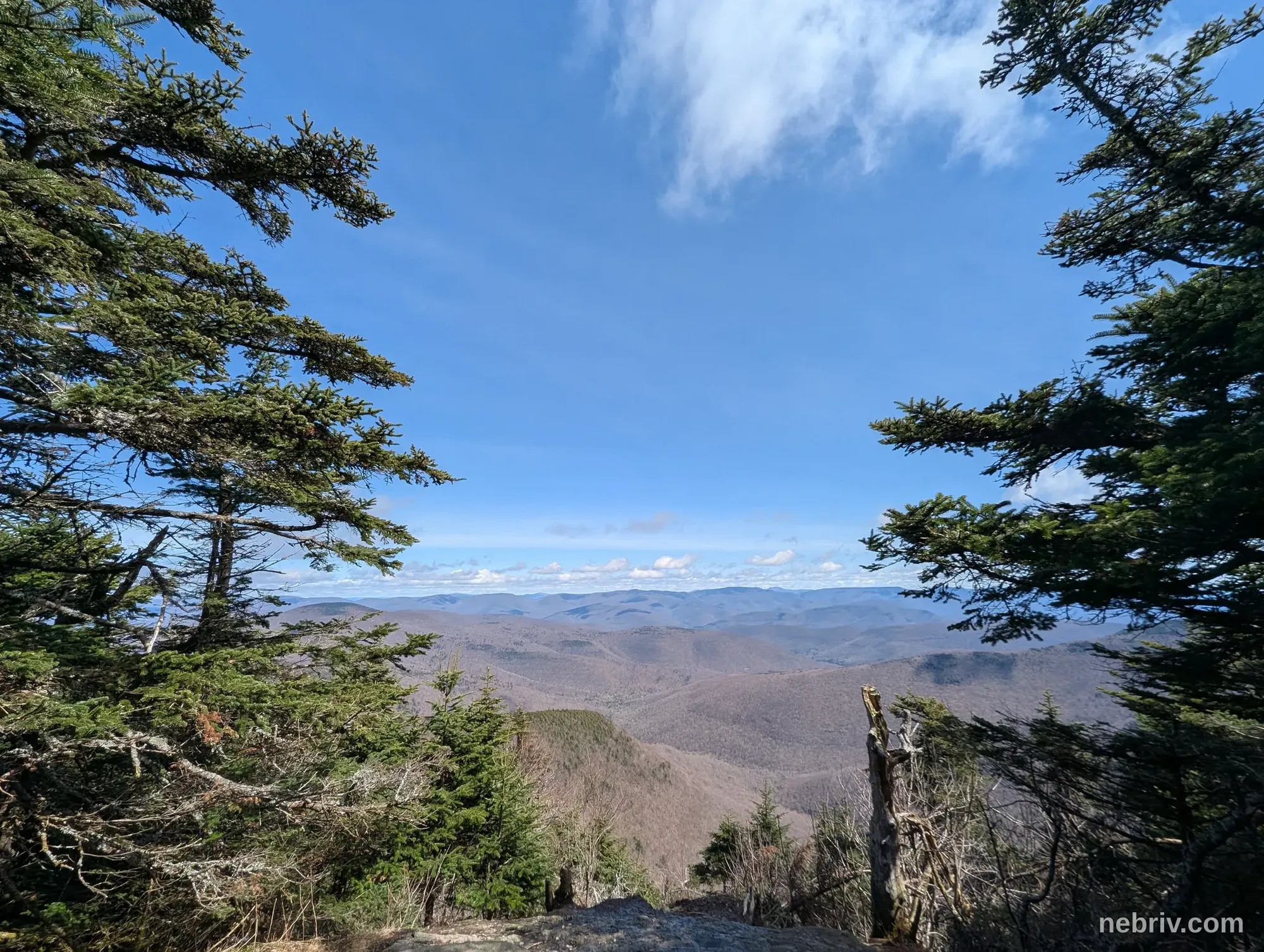 Photo of a map from Ben Virgilio with title Slide Mountain Trail