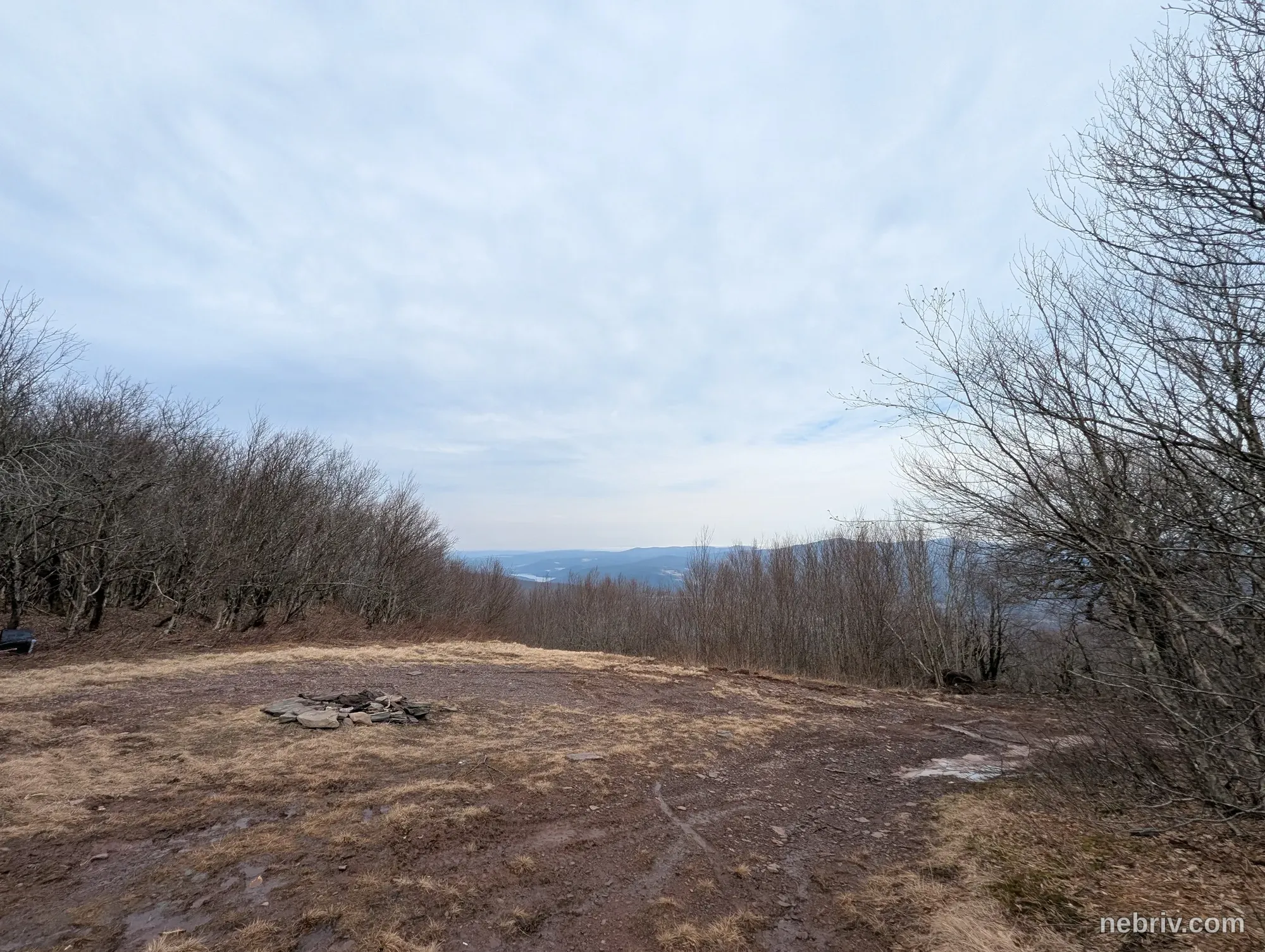 Photo of a map from Ben Virgilio with title Vly Mountain and Bearpen Trail